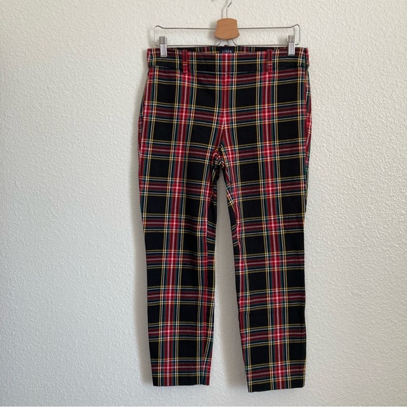 J. Crew Winnie Pant in Stewart tartan Plaid Preppy sz 6 - Picture 2 of 12
